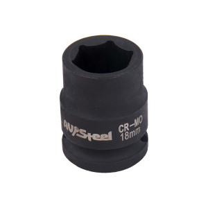 90643523 Торцевая головка ударная шестигранная AV-720018, 1/2", 18 мм STLM-0321116 AV STEEL