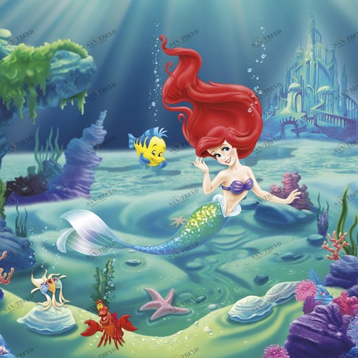 4-463-Arielle Фотообои Komar Disney 1.84х2.54 м 4463ARIELLE