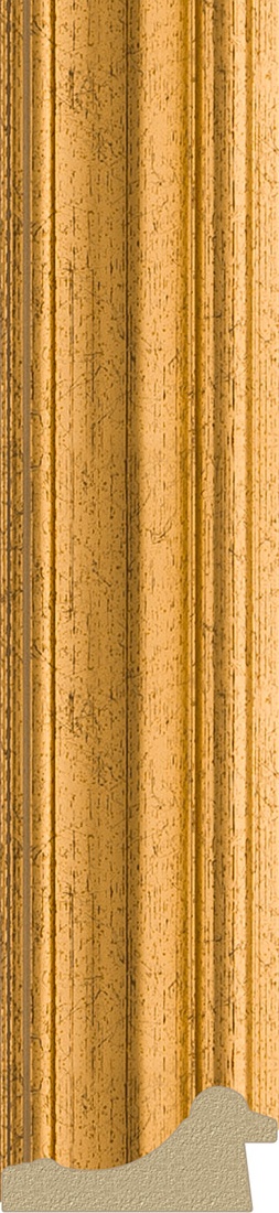 BY 4087 Зеркало с гравировкой в багетной раме - состаренное золото 67 mm EVOFORM Exclusive-G - Вид №3