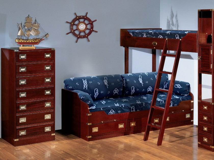 Caroti Односпальная кровать-чердак из дерева  231  - Вид №1