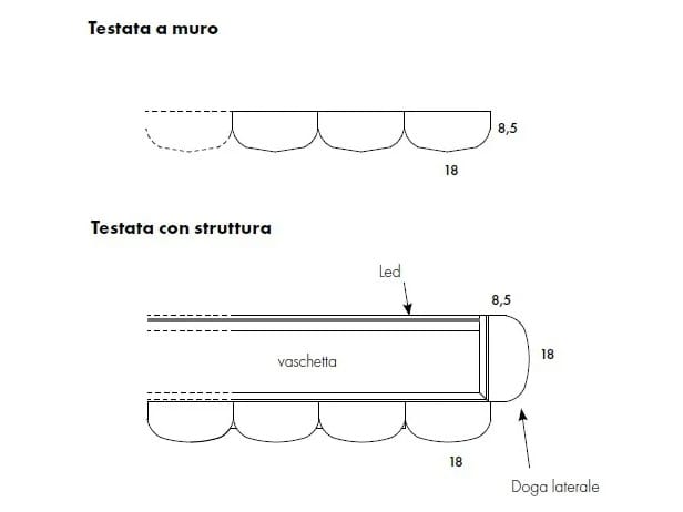 Двуспальная мягкая кровать из ткани Olivieri дресс-код ARCH-00076369 - Вид №30