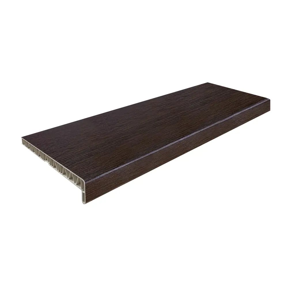 Подоконник ПВХ 3000x300 мм цвет темный дуб FINEBER STLM-2153514 - Вид №1