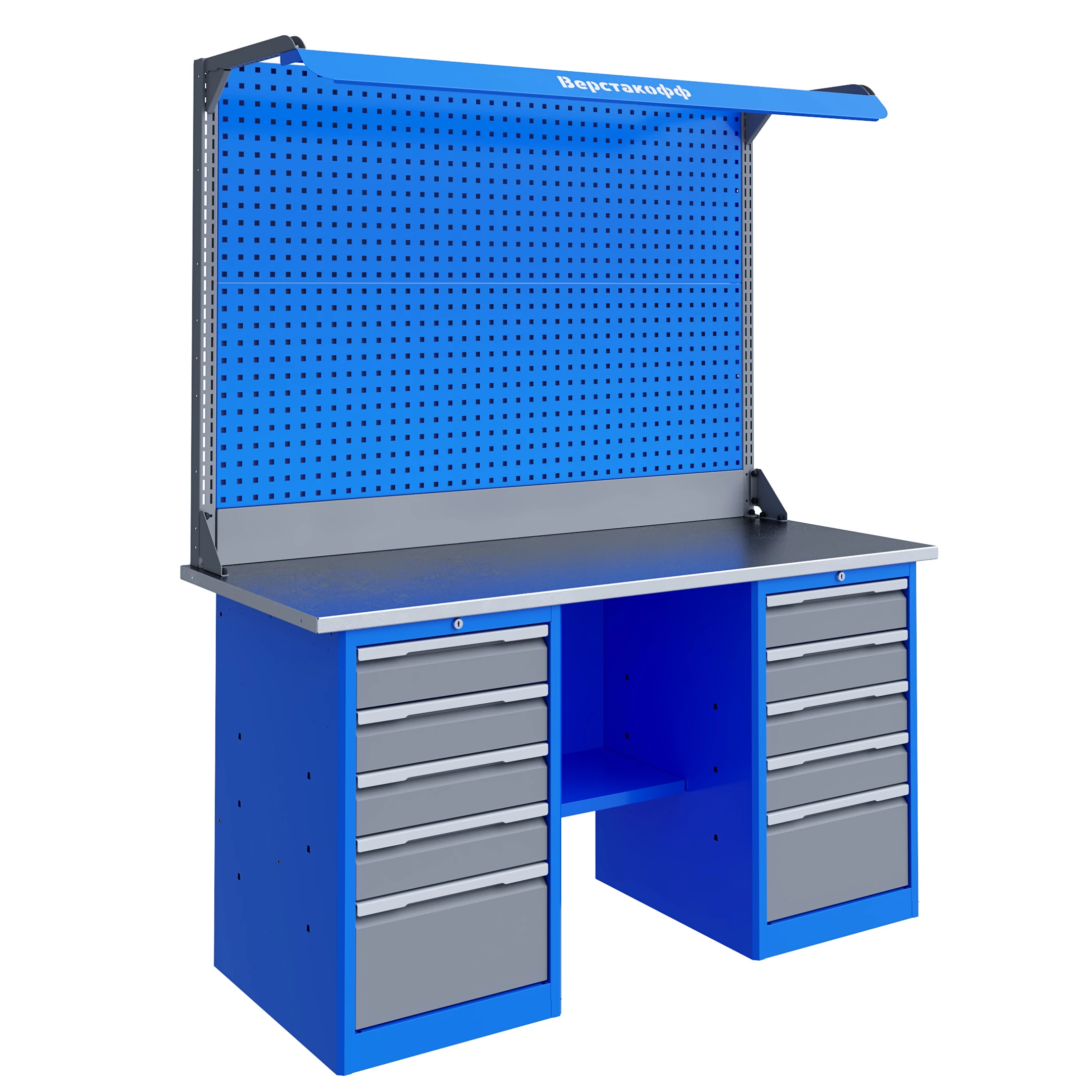 Верстак слесарный TNC 161.55.1-2F Верстакофф 125196