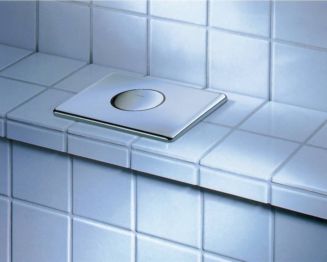 Панель смыва для унитаза GROHE Skate (1 режим смыва), хром (38573000) - Вид №6