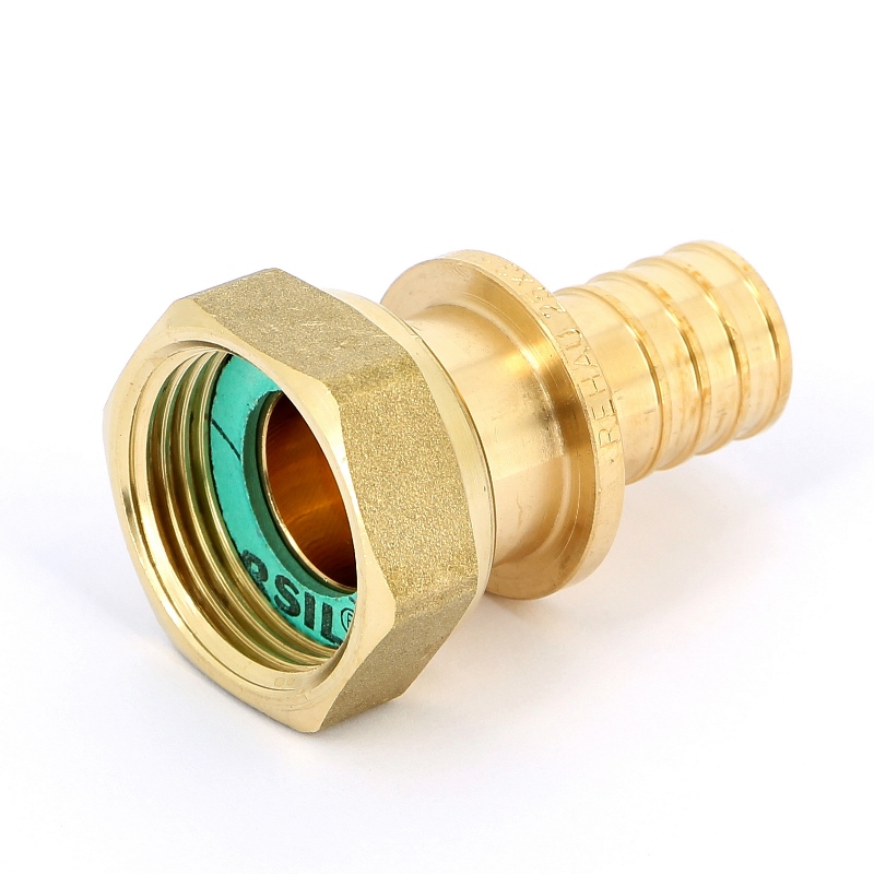 Муфта надвижная В с накидной гайкой бронзовая REHAU 25х1" 366080 - Вид №1