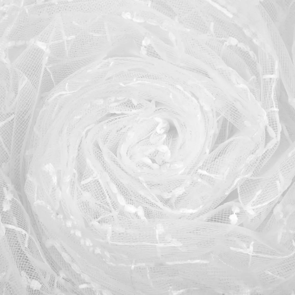 Тюль на ленте «Полосы», 250x260 см, полоски, цвет белый AMORE MIO STLM-2000781 - Вид №1