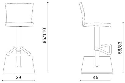 Ozzio Italia Кожаный стул с регулируемой высотой  S525  - Вид №3