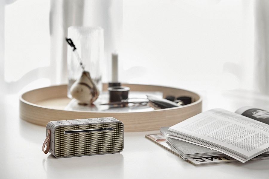 Колонка беспроводная с ремешком aMOVE серая KREAFUNK KFNG69 - Вид №2