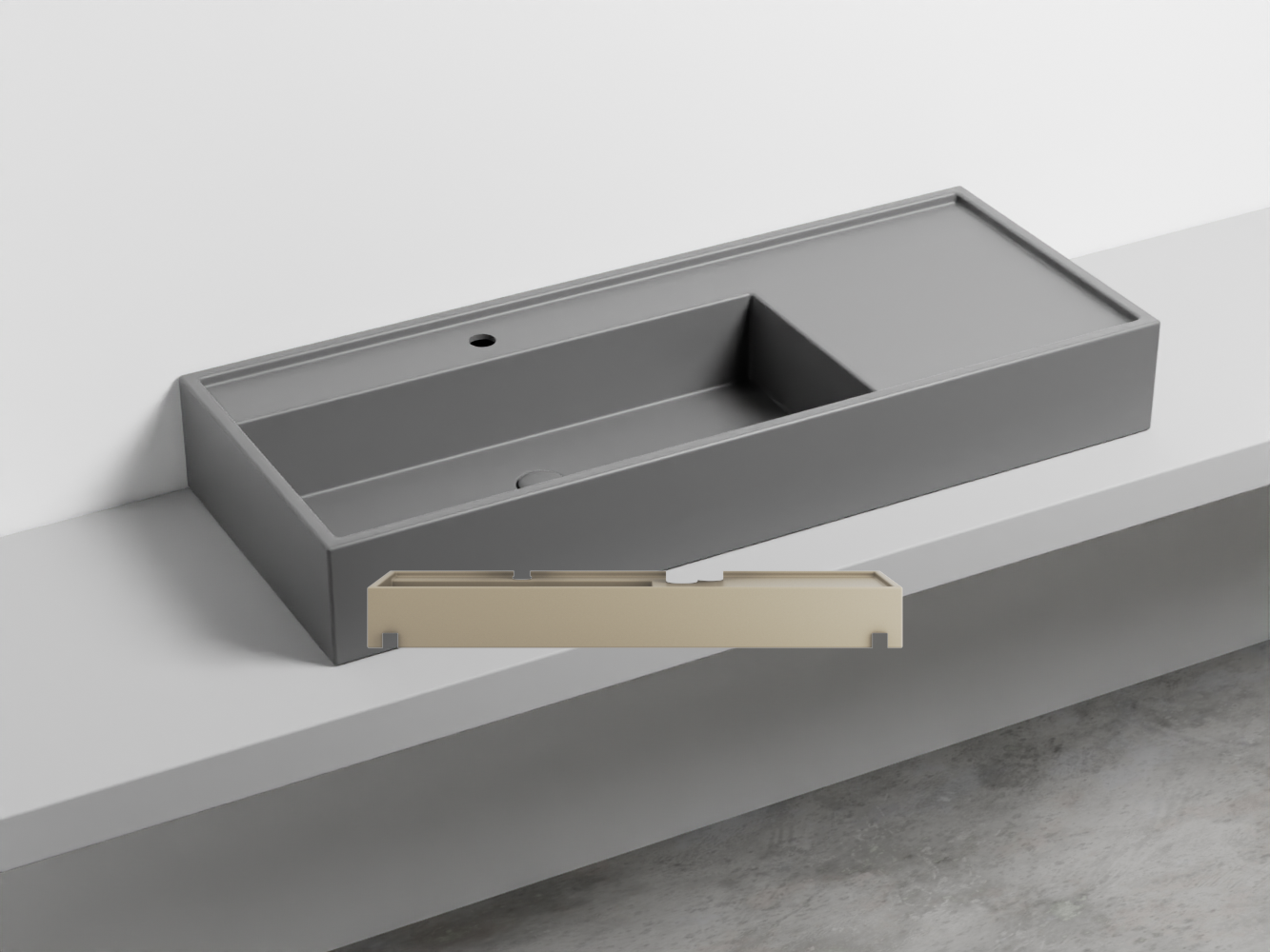 PNLA-AV Керамическая раковина на одно отверстие 140 cielo Plinio Ceramica Cielo