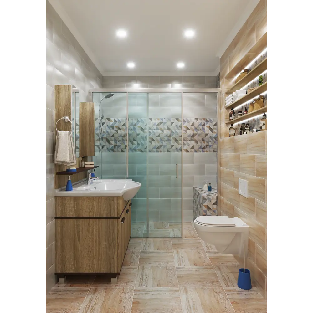 Плитка настенная LB Ceramics Шервуд 19.8x39.8 см 1.58 м² матовая цвет бежевый STLM-2144832 - Вид №5