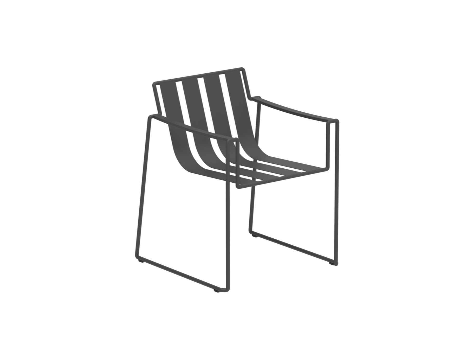 Ткань сани сад стул с подлокотниками Royal Botania Strappy ARCH-00089891 - Вид №15