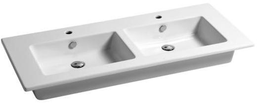 SLLC12151Y0M Керамическое консольное мебельное решение Azzurra ceramica Столешница / подвесная консоль для двойной раковины с одним отверстием CONSOLLE SLIM 