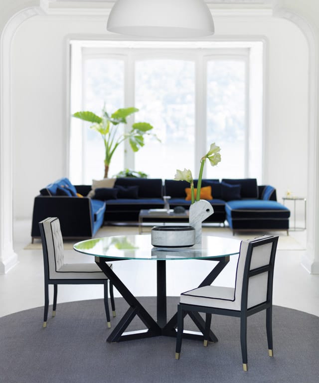 Круглый стол из дерева и стекла OAK Милан ARCH-00151947 - Вид №3