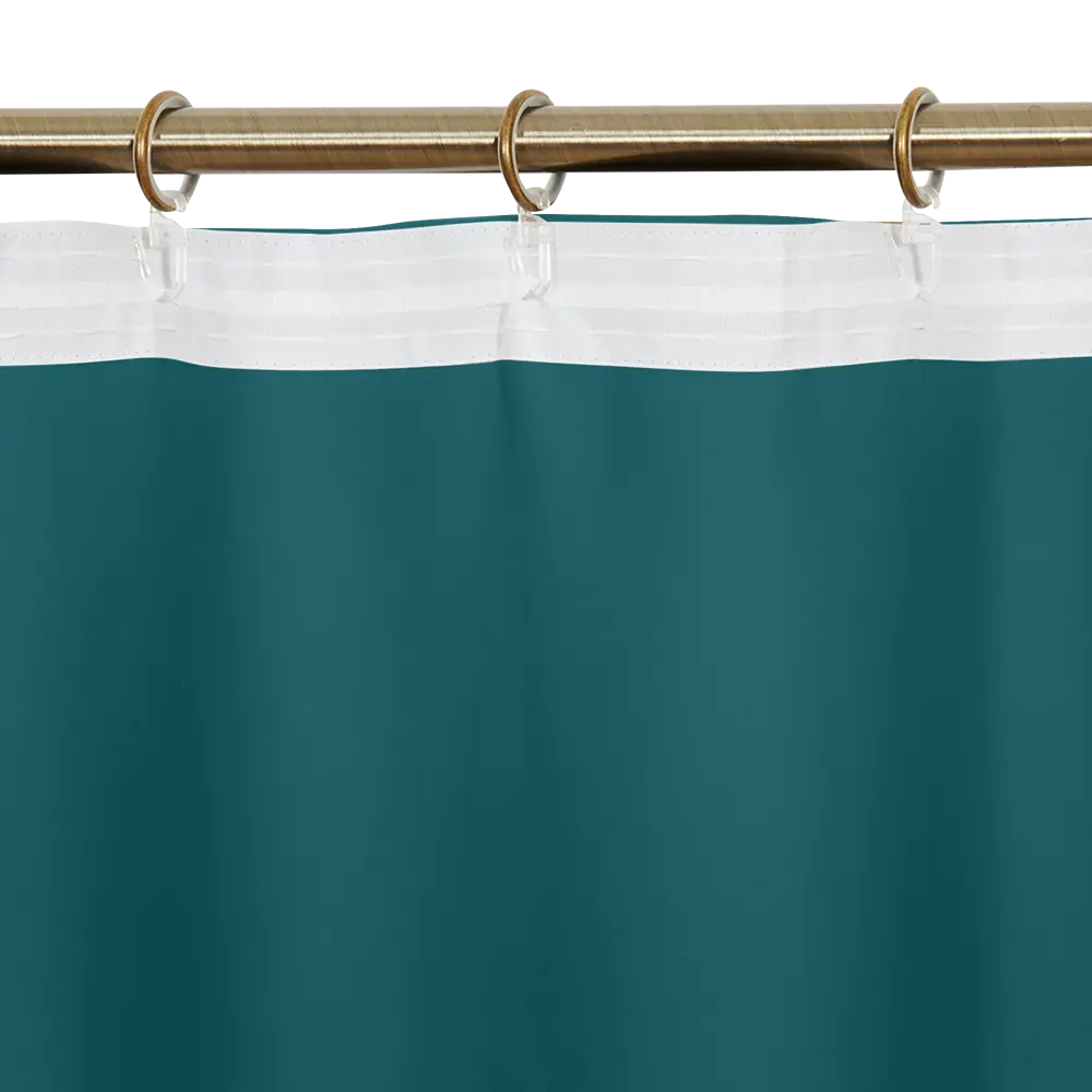 Штора на ленте блэкаут Ален 140x270 см цвет малахит ТОРГОВЫЙ ДОМ ТЕКСТИЛЬ STLM-2068259 - Вид №4