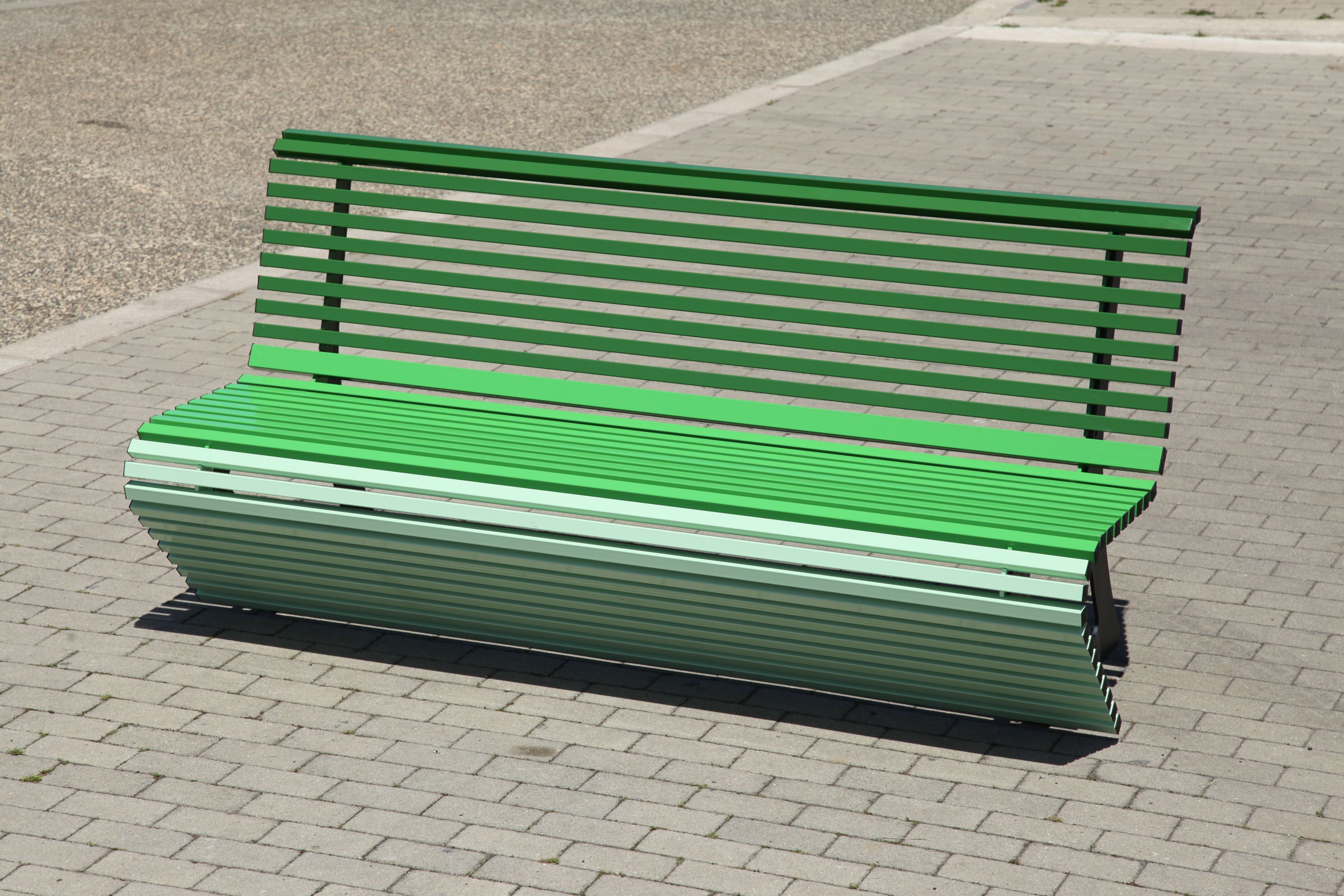 Алюминиевая скамья со спинкой CITYSì Elodie ARCH-00122065 - Вид №6