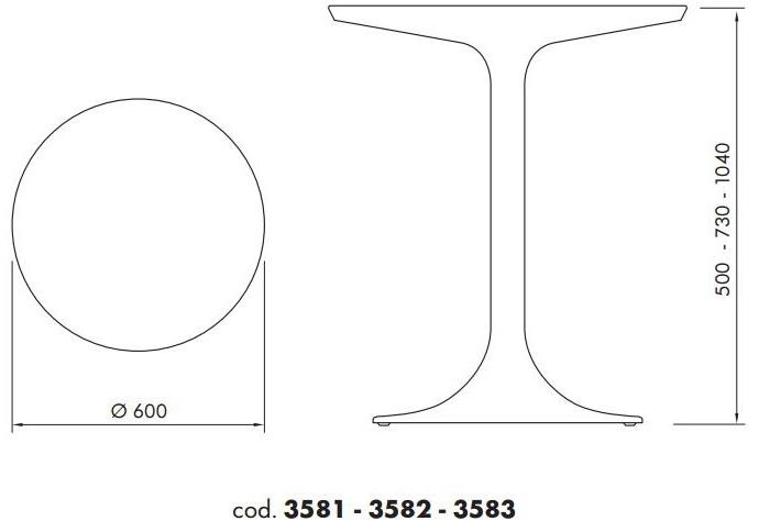 ALMA DESIGN Круглый стол из нейлона® sun-id-1452834 - Вид №7