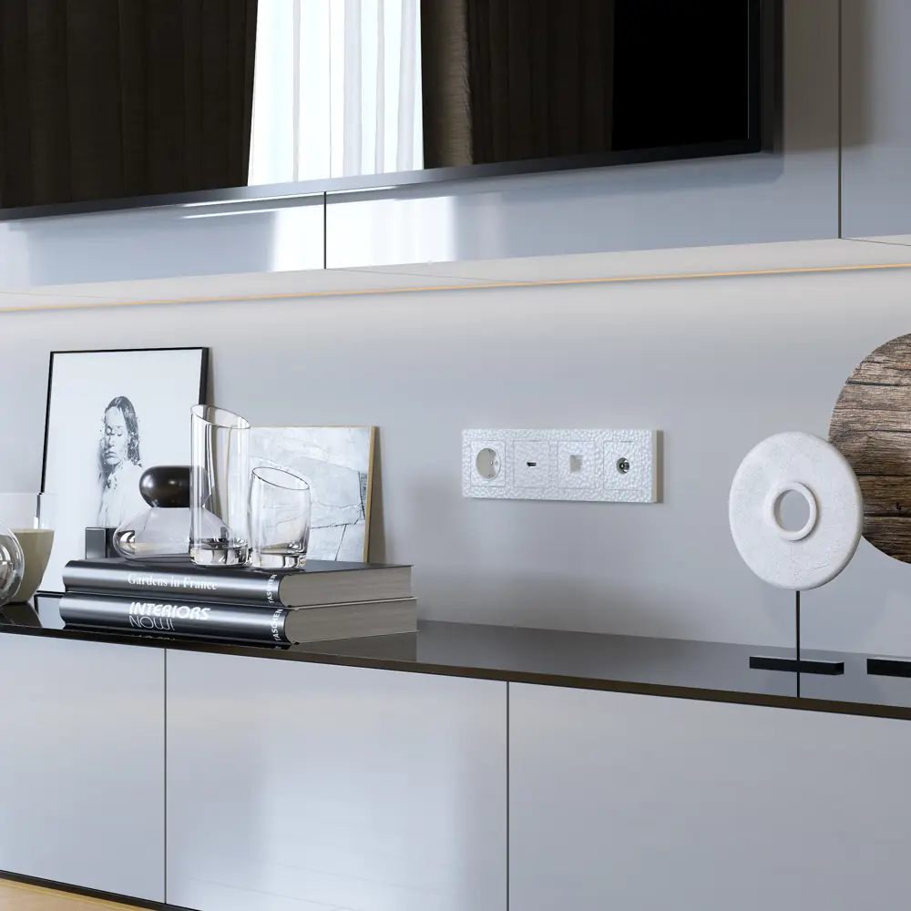 Розетка встраиваемая Werkel Hammer с заземлением со шторками цвет белый STLM-2140809 - Вид №4