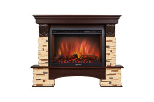 15828947 Портал камень сланец натуральный, шпон темный дуб НС-1171498 Firelight Pietra 26/30S