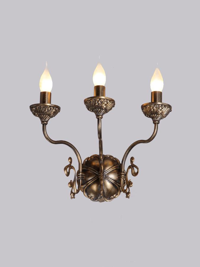 Бра настенное коричневое Vitaluce V1115/3A VITALUCE СВЕЧА 00-3932003 Коричневый  - Вид №1