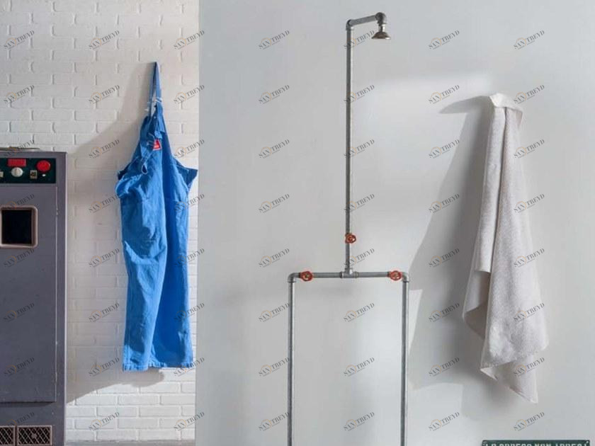 Rapsel Душевая стойка из оцинкованной стали с душевой лейкой Chef sun-id-1460129