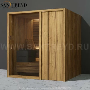 Effegibi YOKU.D80 SA.70200011 Сауна с правой дверью. Мощность: 8 кВт макс. Размеры: длина 202 см, ширина 180 см. Отделка: термообработанное дерево