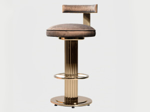 Высокий стул с мягким сиденьем