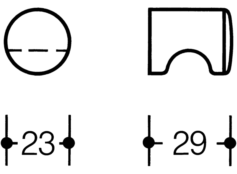 557.23 мебельная ручка HEWI USA Produkte  - Вид №2