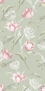 Норфолк Цветы зеленый 11087Т 30х60 Kerama Marazzi 