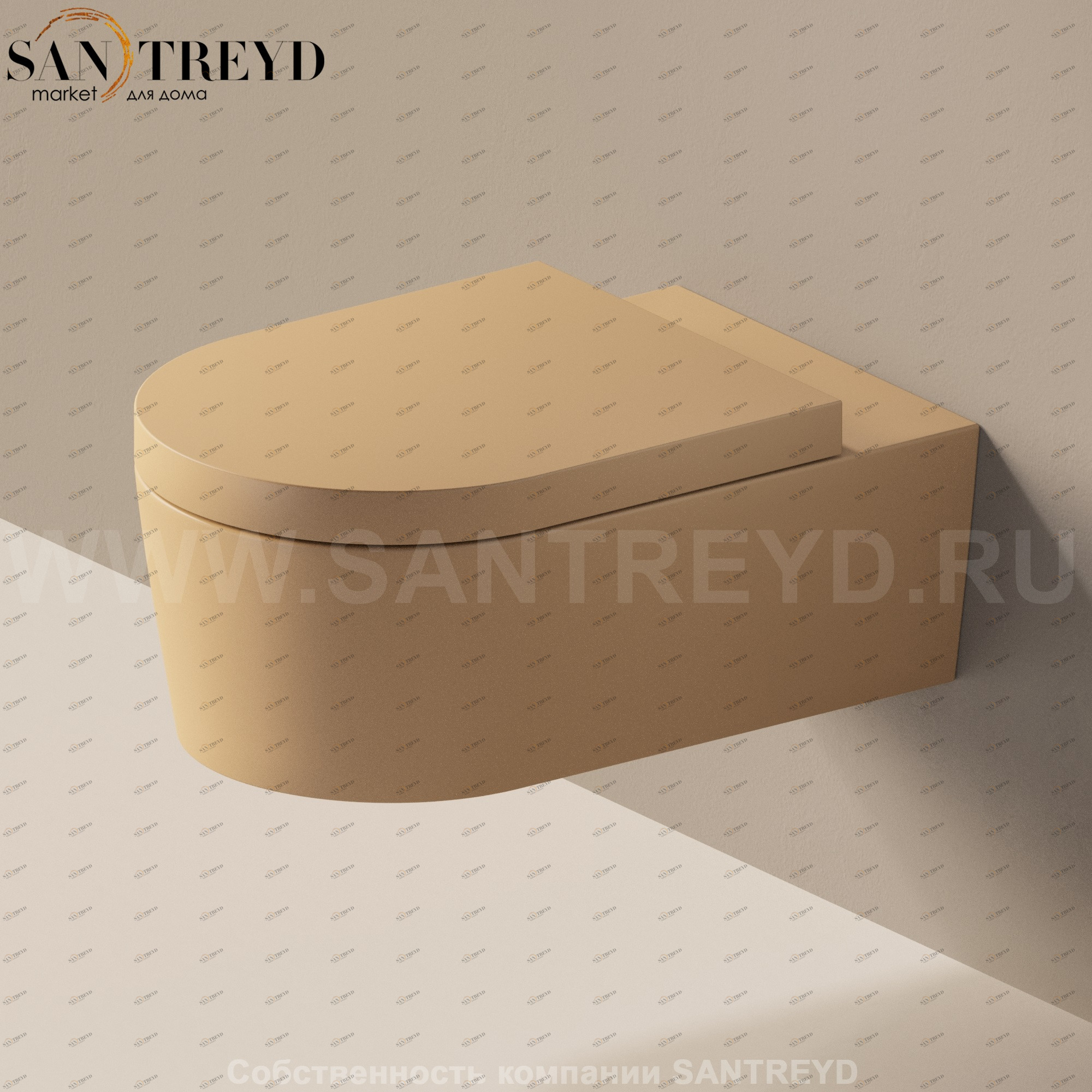 5051WCG9004 Подвесной унитаз настенный Коричневый Ceramica Flaminia Link Италия