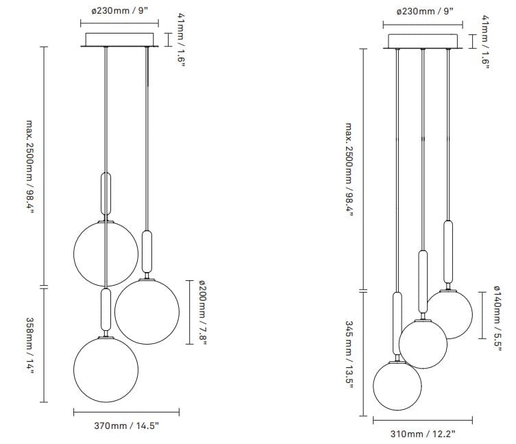 Стеклянный светодиодный подвесной светильник Nuura Miira ARCH-00136151 - Вид №4