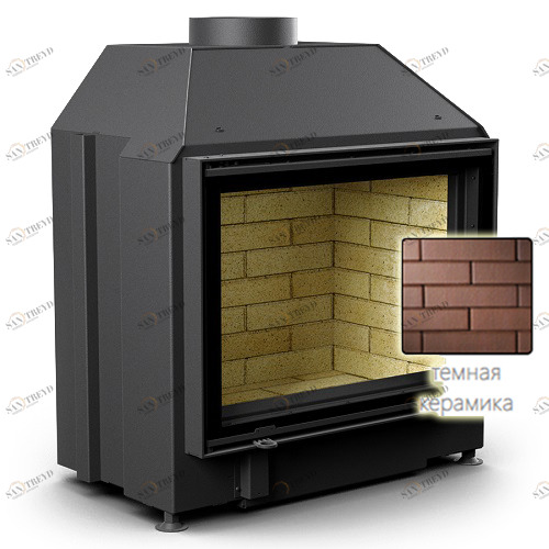 Каминная топка ASTOV ПС 700 темная керамика 6771