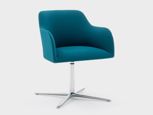 Тканевый стул с подлокотниками