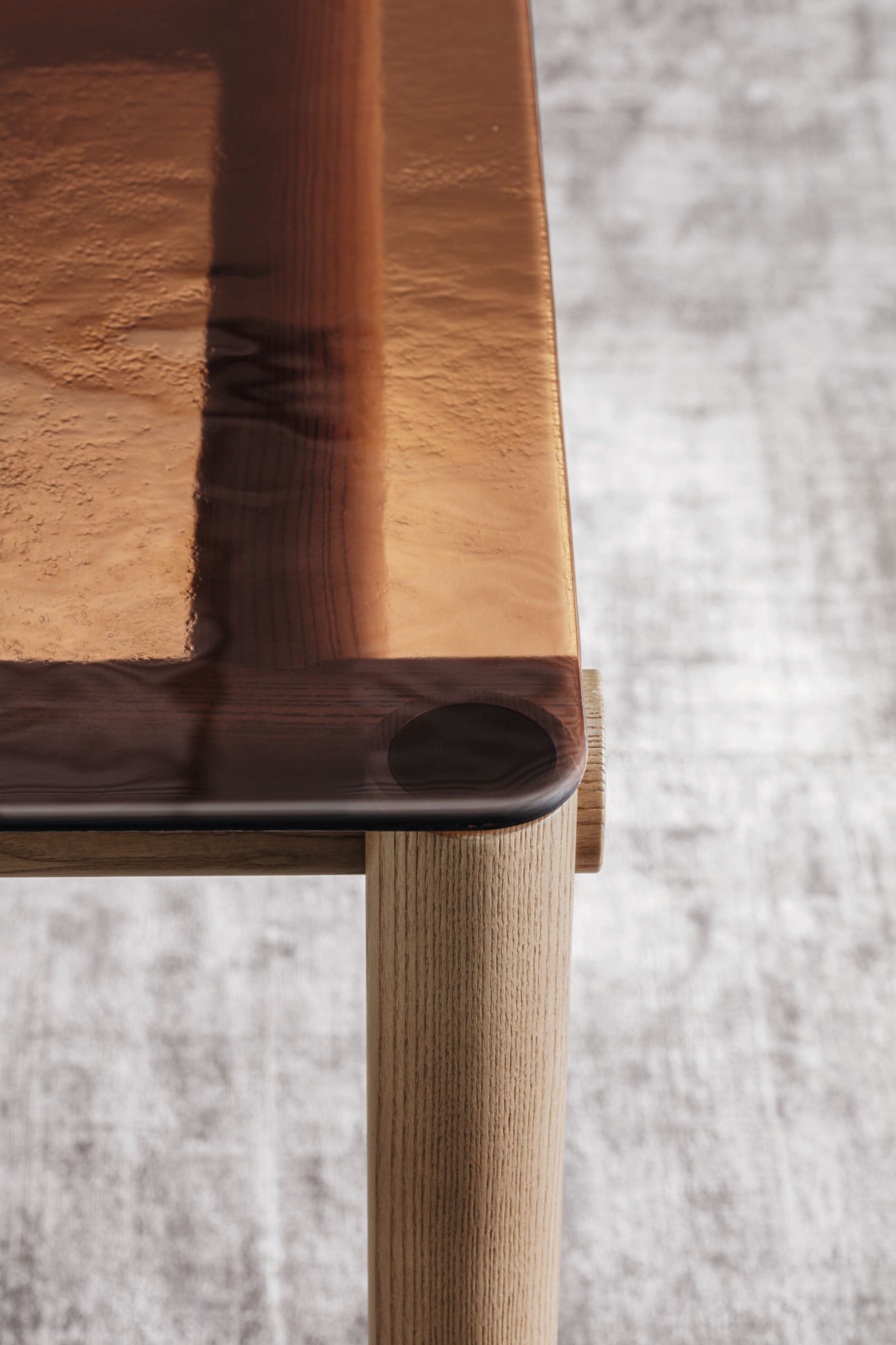 Прямоугольный стол с отожженной стеклянной столешницей Alf DaFrè POLS ARCH-00016748 - Вид №2