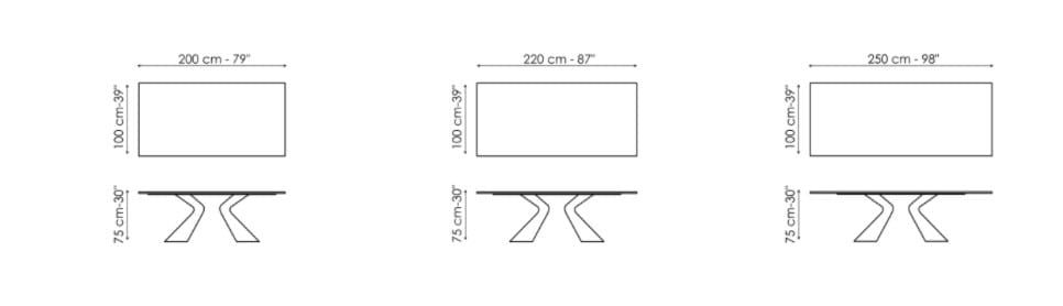 Прямоугольный стол BONALDO PRORA ARCH-00117201 - Вид №10
