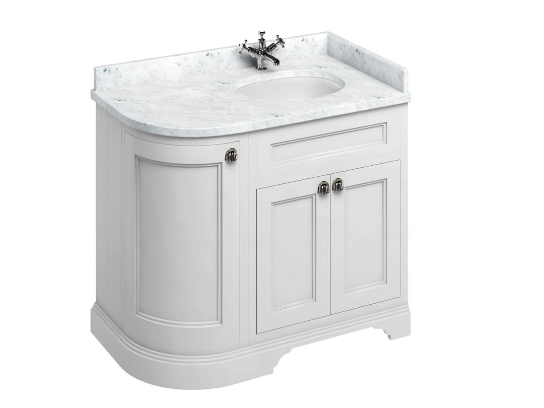 Деревянный угловой умывальник с дверцами Burlington MINERVA ARCH-00071219 - Вид №17