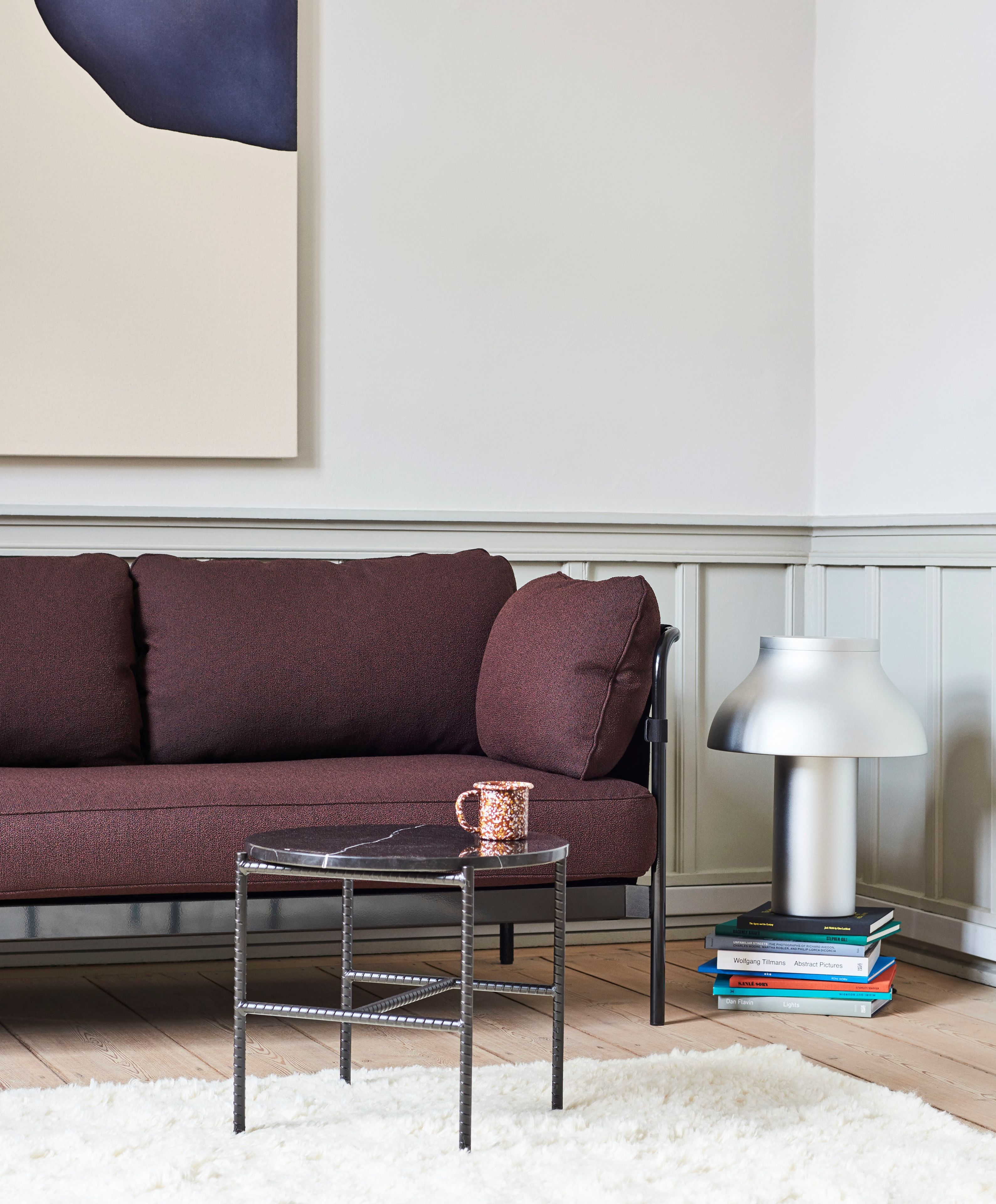 Мраморный круглый журнальный столик Hay арматура ARCH-00125761 - Вид №1