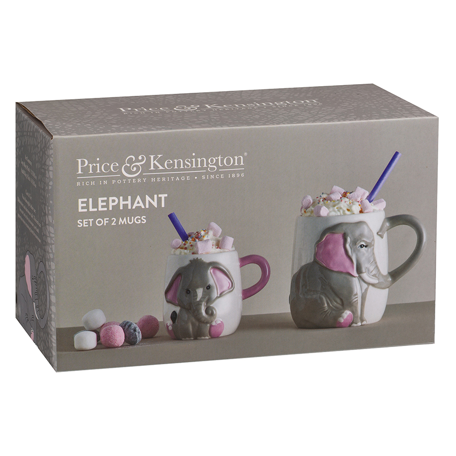 P_0059.077 Набор из 2 кружек elephant, 405 мл и 195 мл Price&Kensington  - Вид №7