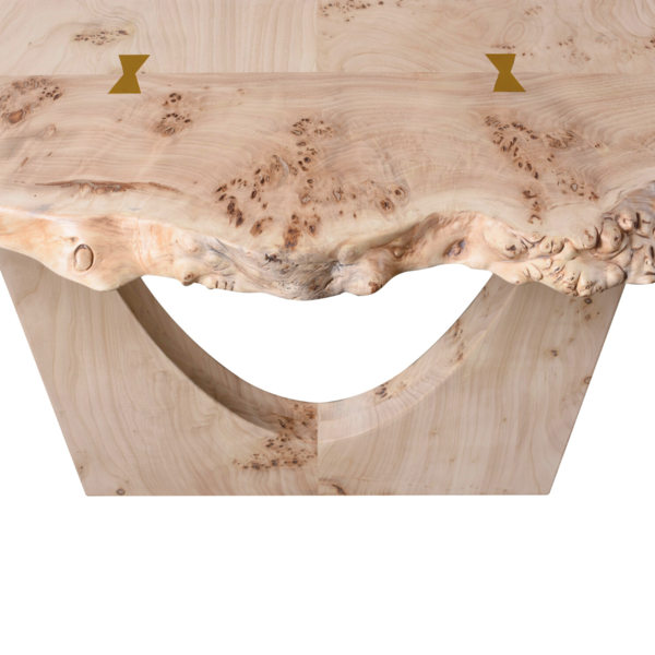 HT360 Стол Waney Edge из капа Mappa ijlbrown  - Вид №3