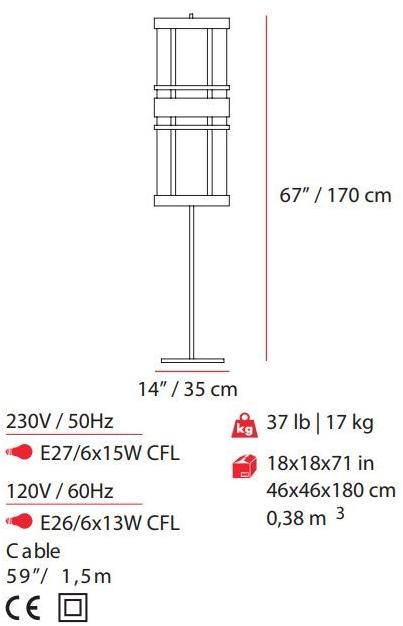 UTU Soulful Lighting Торшер из железа Circus Santreyd sun-id-1473987 - Вид №4