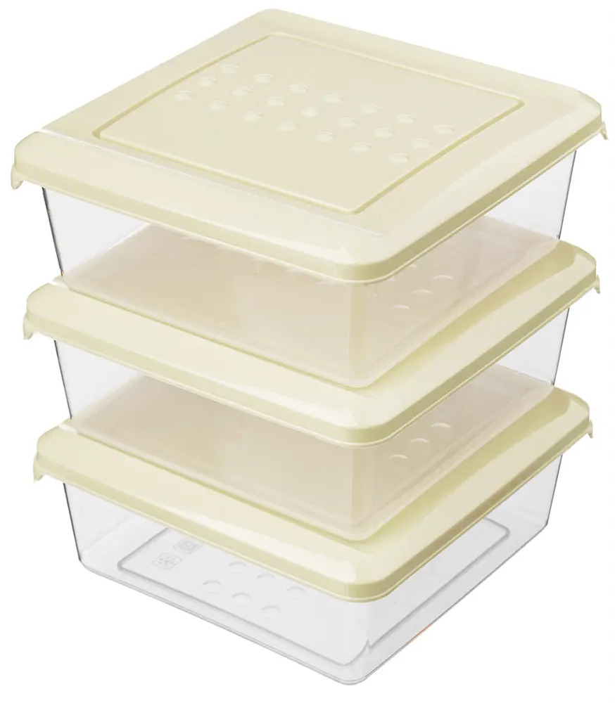 IDI LAND Контейнеры для хранения продуктов 500 мл, 3 шт - герметичные и практичные 85320155