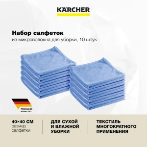 91472994 Салфетка Karcher 3.338-274.0 Premium микроволокно синяя STLM-1072960