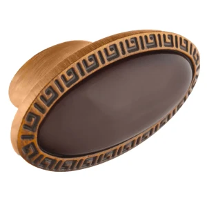 Мебельная ручка-кнопка античная бронза