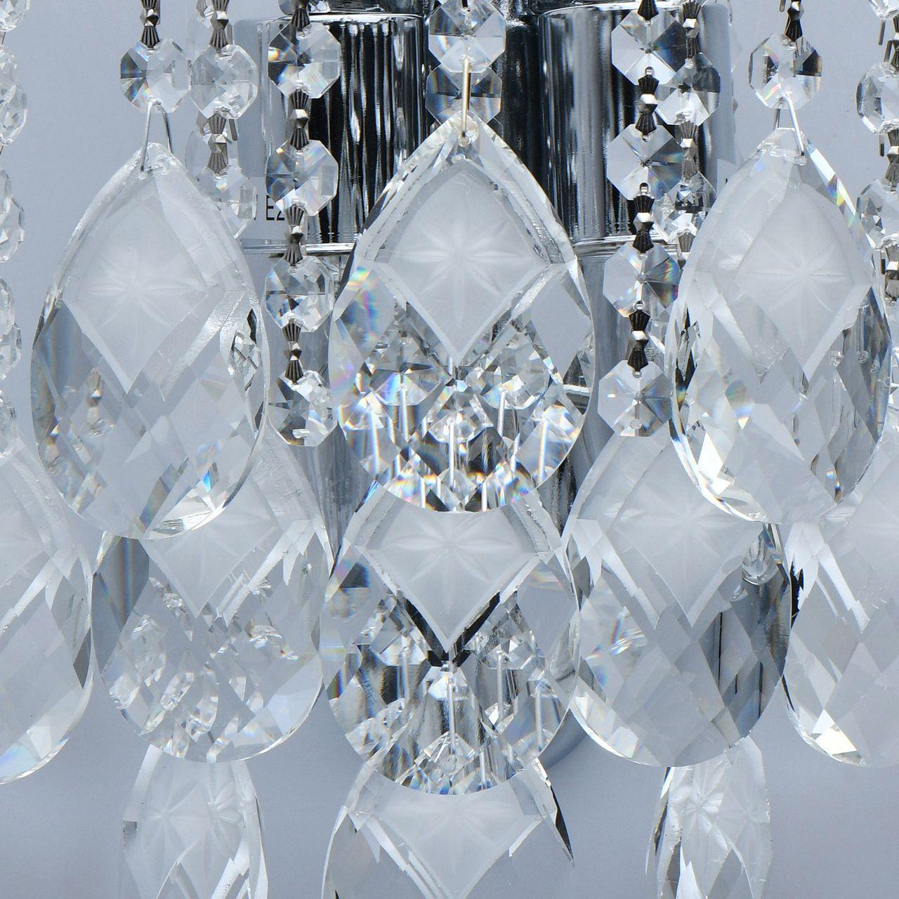 Бра настенное серебристое хром De Markt City "Бриз" 111020602 DE MARKT БРИЗ 00-3931632 Хром - Вид №1