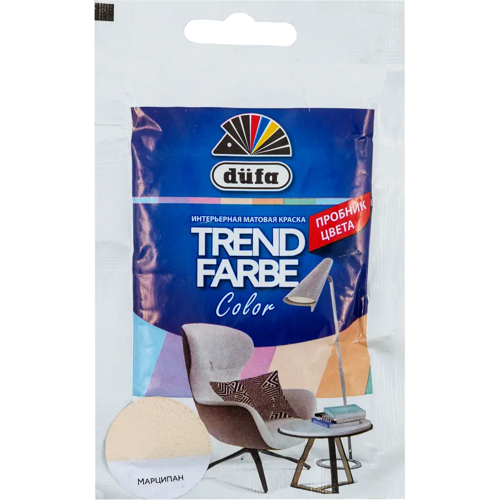 Краска для стен и потолков Trend Farbe цвет Марципан 50 мл Dufa STLM-2209201