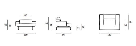 Кресло с подлокотниками Living Divani Сумо ARCH-00026540 - Вид №6
