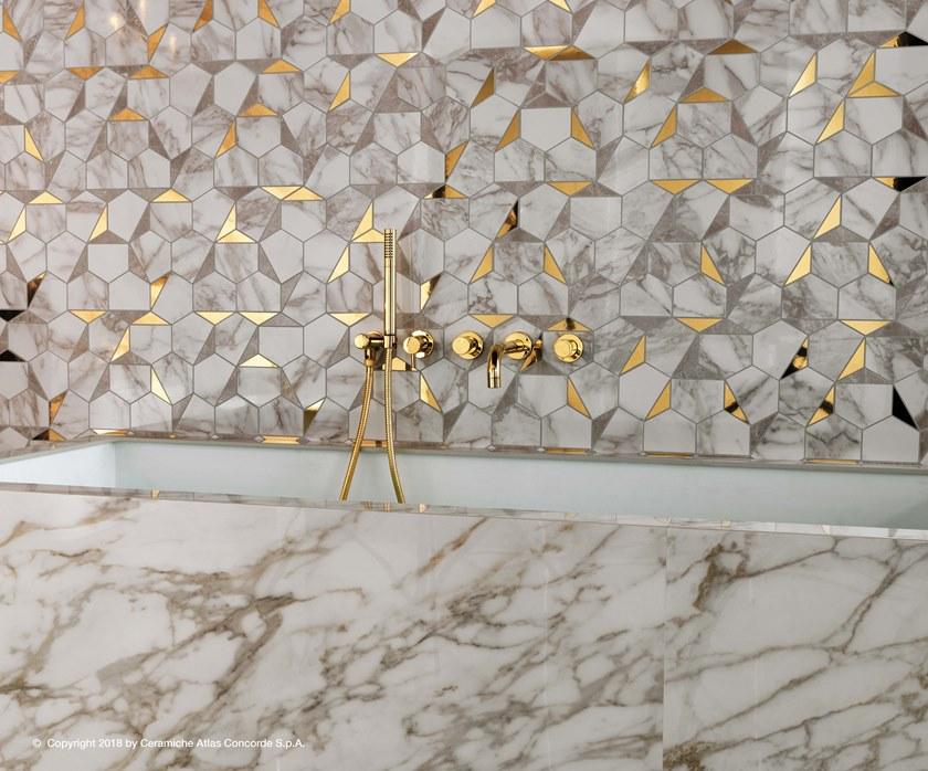 Atlas Concorde Белая плитка для стен с эффектом мрамора Marvel edge sun-id-1389286 - Вид №44