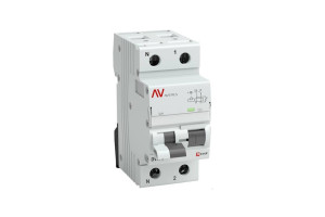 16040673 Дифференциальный автомат AVERES DVA-6, 1P+N, 6А, B, 30мА, AC, 6кА, SQ rcbo6-1pn-6B-30-ac-av EKF