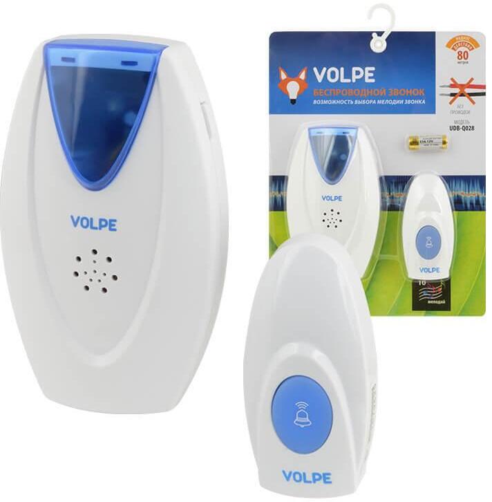 UDB-Q028 W-R1T1-16S-80M-WH Звонок беспроводной UL-00002404 Volpe Звонки беспроводные