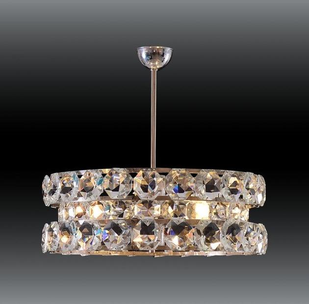 Woka Lamps Vienna Подвесной светильник из латуни с кристаллами  21311  - Вид №1