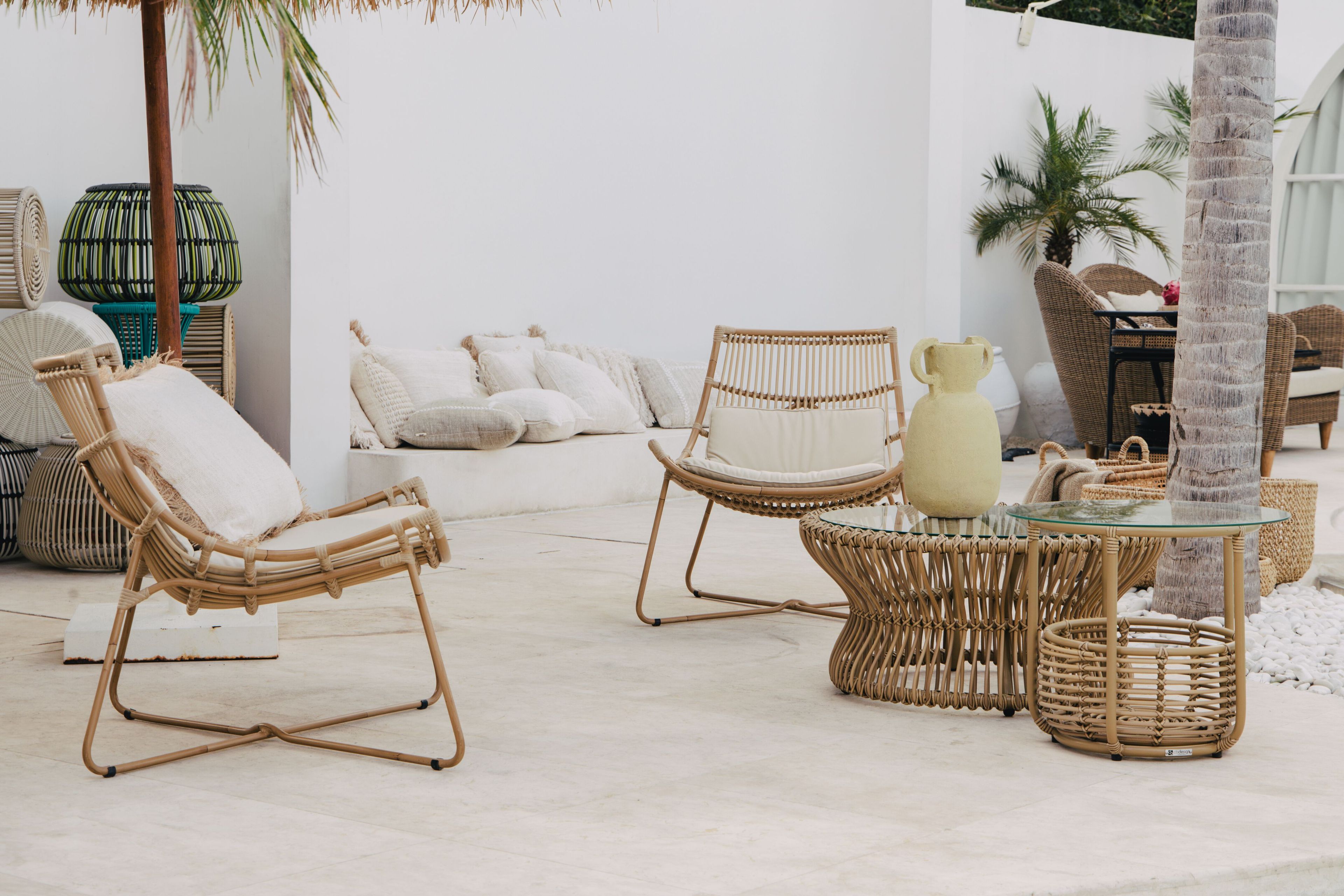 Круглый деревянный и стеклянный садовый журнальный столик cbdesign Capriccio ARCH-00140644 - Вид №9